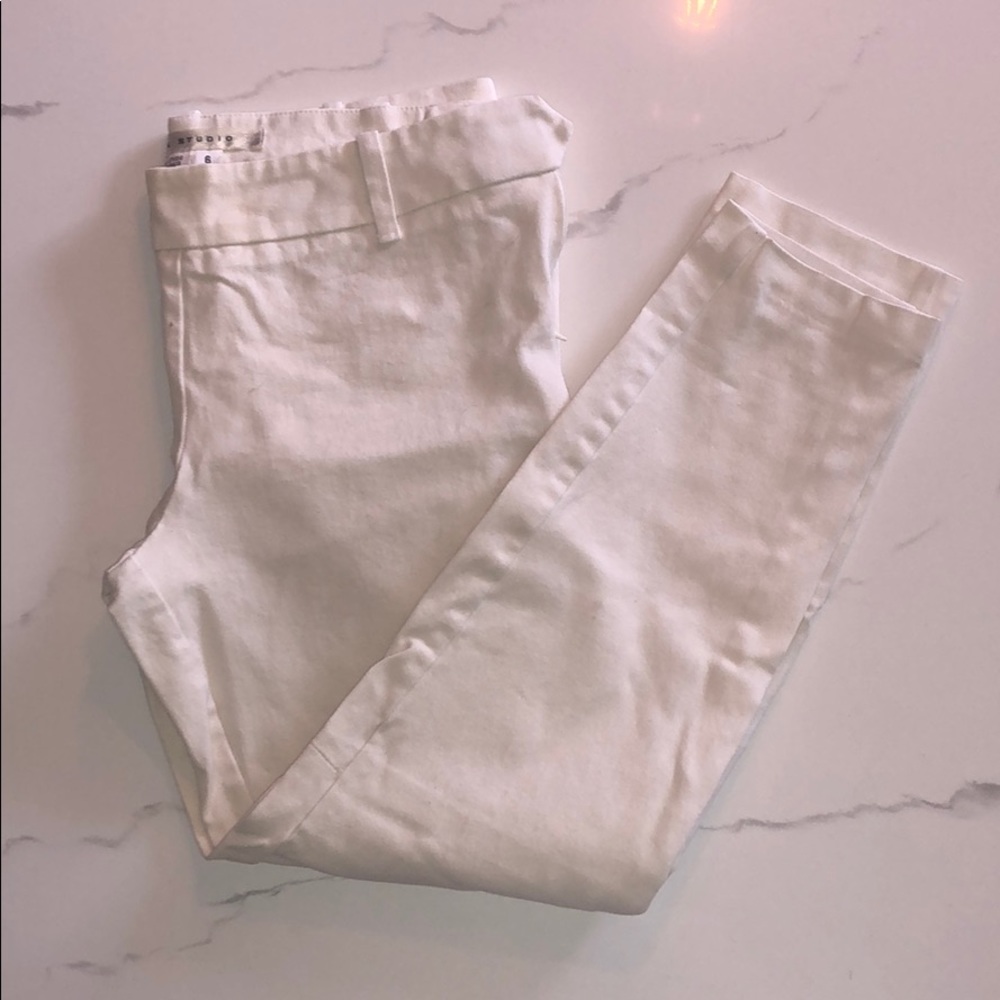 Max Studio sz 6 white dress pant